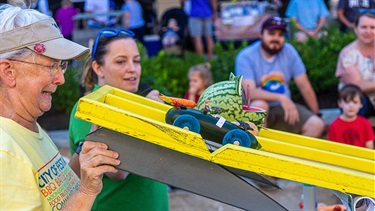 Vegetable racecars start round one