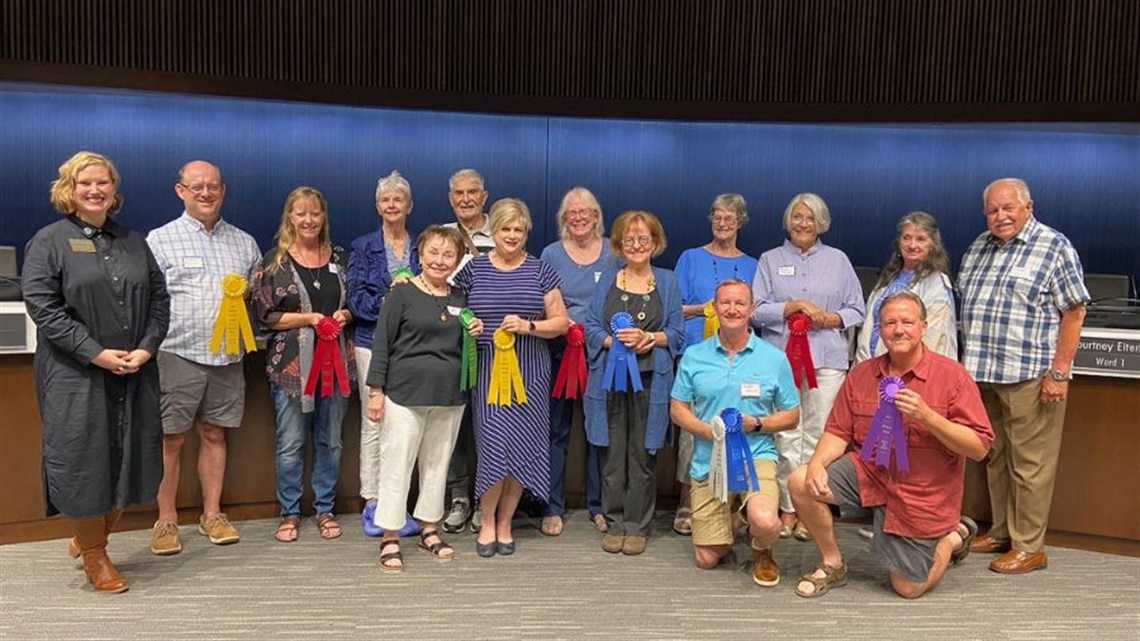 2024 Lenexa Artists Show winners with Lenexa Mayor Julie Sayers