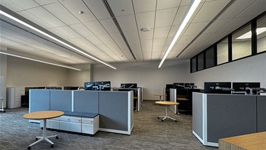 Specialized staff offices inside Lenexa Justice Center