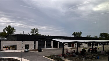 Exterior of training building at Lenexa Justice Center