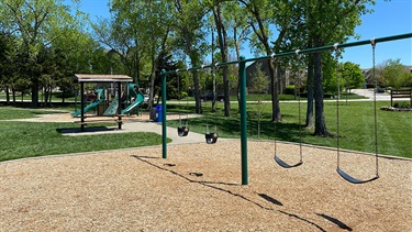 Swings and playground