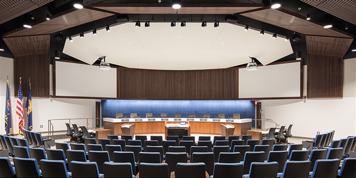 Community Forum auditorium view from center